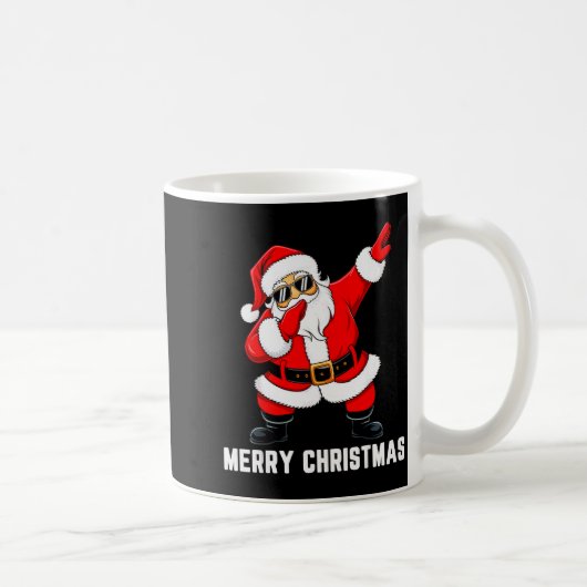 Merry Christmas Dabbing Santa Men Kids Boys Xmas P Kaffeetasse (Rechts)