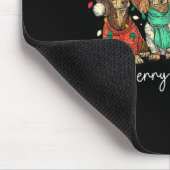 Merry Christmas Dachshund Dog Christmas Holiday Pe Mousepad (Ecke)