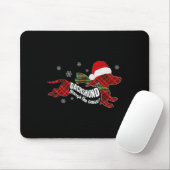 Merry Christmas Dachshund Dog Through The Snow Pla Mousepad (Mit Mouse)