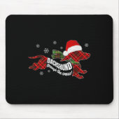 Merry Christmas Dachshund Dog Through The Snow Pla Mousepad (Vorne)
