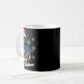 Merry Christmas Dachshund Santa Claus Xmas New Yea Kaffeetasse (Vorderseite Links)
