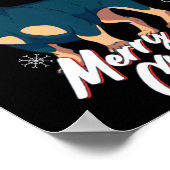Merry Christmas Dachshund Santa Claus Xmas New Yea Poster (Ecke)