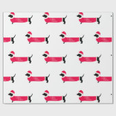 MERRY CHRISTMAS DACKEL WRAPPING PAPIER GESCHENKPAPIER (Flach)