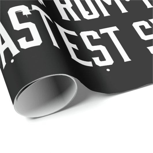 Merry Christmas Dad From Your Fastest Swimmer Geschenkpapier (Rolleneckpunkt)