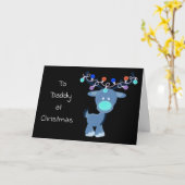 **MERRY CHRISTMAS DADDY** IM SERVICE! KARTE (Gelbe Blume)