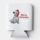 Merry Christmas Dalmatian Dosenkühler (Rückseite)