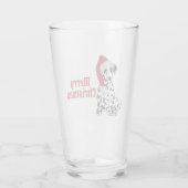 Merry Christmas Dalmatian Glas (Rückseite)