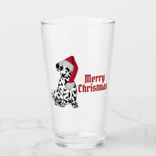 Merry Christmas Dalmatian Glas