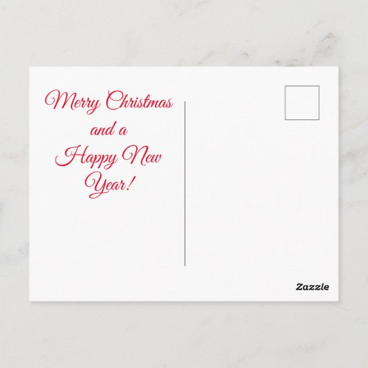 Merry Christmas Dalmatian Postkarte (Rückseite)