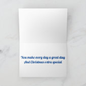 MERRY CHRISTMAS ***DAUGHTER*** FEIERTAGSKARTE (Innenseite)