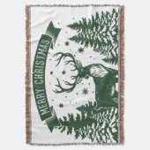 Merry Christmas Decke (Vorderseite Vertikal)