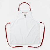 Merry Christmas Decor Tropical Palm Trees Schürze (Vorderseite)