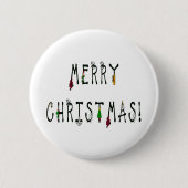 Merry Christmas Decoration Button (Vorderseite)