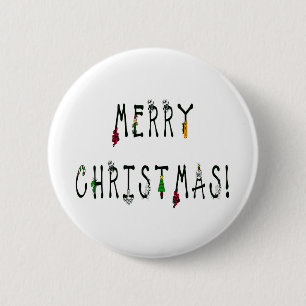 Merry Christmas Decoration Button