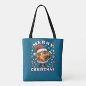 Merry Christmas Denim Jacket Tasche (Rückseite)