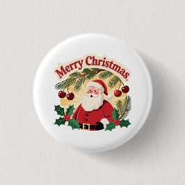 Merry Christmas Design Button