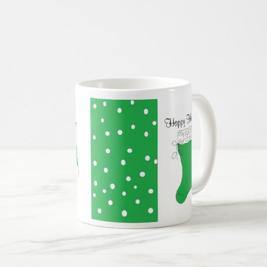 Merry Christmas Design Kaffeetasse (VorderseiteRechts)