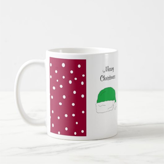 Merry Christmas Design Kaffeetasse (Links)