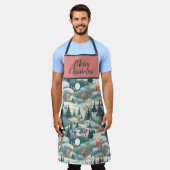 MERRY CHRISTMAS DESIGN SCHÜRZE (Getragen)