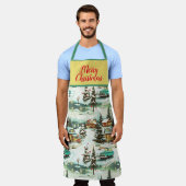 MERRY CHRISTMAS DESIGN SCHÜRZE (Getragen)