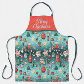 MERRY CHRISTMAS DESIGN SCHÜRZE (Vorderseite)