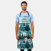 MERRY CHRISTMAS DESIGN SCHÜRZE (Getragen)