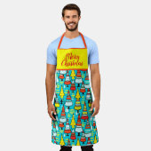 MERRY CHRISTMAS DESIGN SCHÜRZE (Getragen)