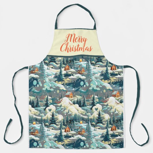 MERRY CHRISTMAS DESIGN SCHÜRZE (Vorderseite)