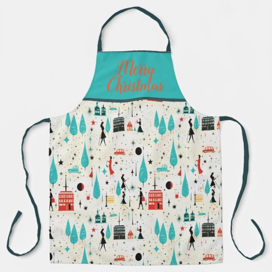 MERRY CHRISTMAS DESIGN SCHÜRZE (Vorderseite)