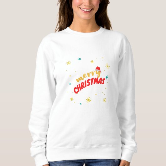 Merry Christmas Design Sweatshirt (Vorderseite)