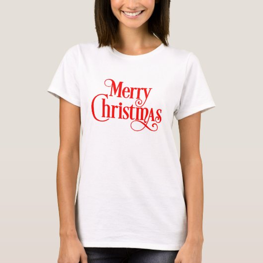 Merry Christmas Design T-Shirt (Vorderseite)