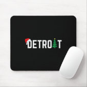 Merry Christmas Detroit Happy Holidays Michigan Sa Mousepad (Mit Mouse)