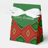 Merry Christmas Diamond Muster Gevor Box Geschenkschachtel (Vorderseite)