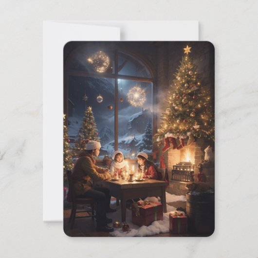 Merry Christmas Digital Download Feiertagskarte (Vorderseite)