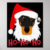 Merry Christmas Doberman Dog Tshir Xmast Poster (Vorne)