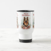 Merry Christmas Dog Cozy Holiday Travel Mug Reisebecher (Mittel)