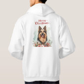 Merry Christmas Dog Cozy Winter Holiday Hoodie (Rückseite)