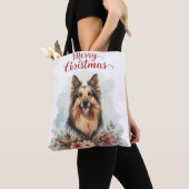 Merry Christmas Dog Festive Holiday Shopping Tasche (Von Nahem)
