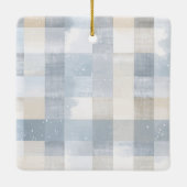 Merry Christmas Dog Heart Shaped Photo Ornament  (Rückseite)