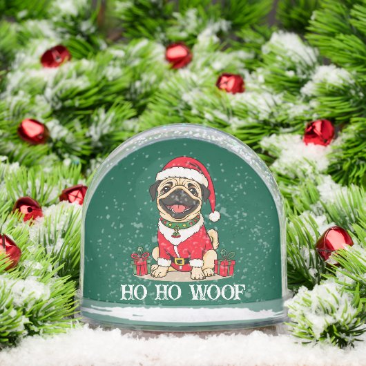 Merry Christmas Dog Santa Schneekugeln (Weihnachten)