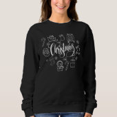 Merry Christmas Doodle Sweatshirt (Vorderseite)
