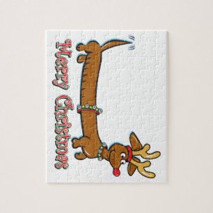 Merry Christmas Doxie Puzzle