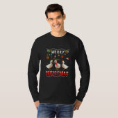 Merry Christmas Duck Xmas  Animals Pajama T-Shirt (Vorne ganz)