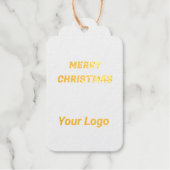 MERRY CHRISTMAS EINFACHE TAG GESCHENKANHÄNGER (Vorderseite)