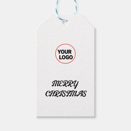 MERRY CHRISTMAS EINFACHE TAG GESCHENKANHÄNGER (Vorderseite)