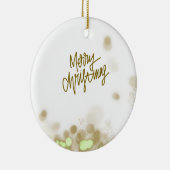 Merry Christmas - Elegant Ceramic Ornament (Rechts)