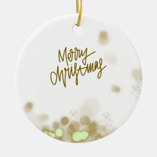 Merry Christmas - Elegant Ceramic Ornament (Vorne)