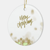 Merry Christmas - Elegant Ceramic Ornament (Links)