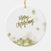 Merry Christmas - Elegant Ceramic Ornament (Hinten)