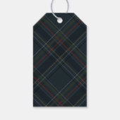 Merry Christmas elegant navy blue holiday Geschenkanhänger (Rückseite)